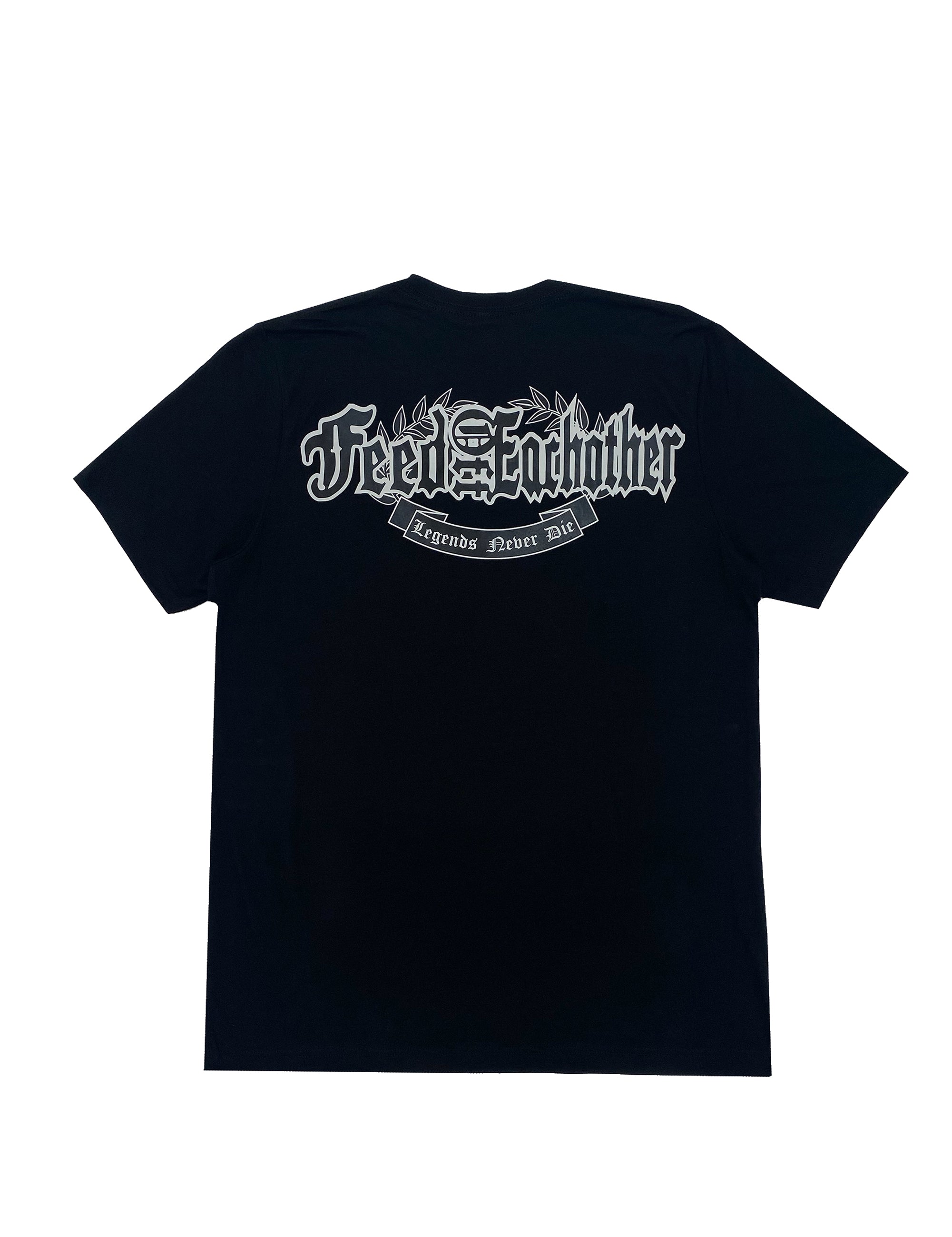 NEVER ENDING T-SHIRT - RAVEN BLACK COLORWAY - Feed Off Each Other