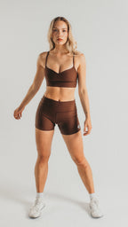 Sweetheart Sports Bra- Coco Brown Colorway - Feed Off Each Other