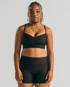 Sweetheart Sports Bra- Raven Black Colorway - Feed Off Each Other