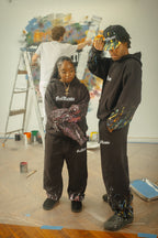 Pink Splatter Hoodie - Feed Off Each Other