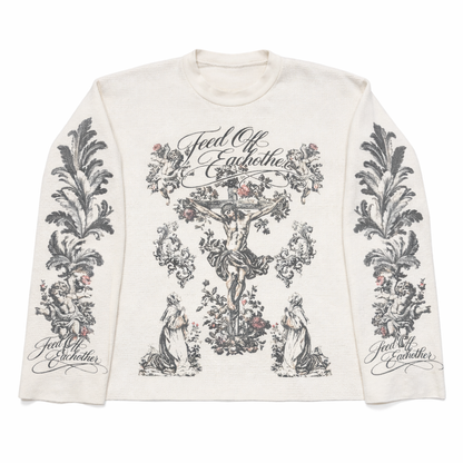 Saint Angel Thermal (Boxy Cropped Fit) - Feed Off Each Other
