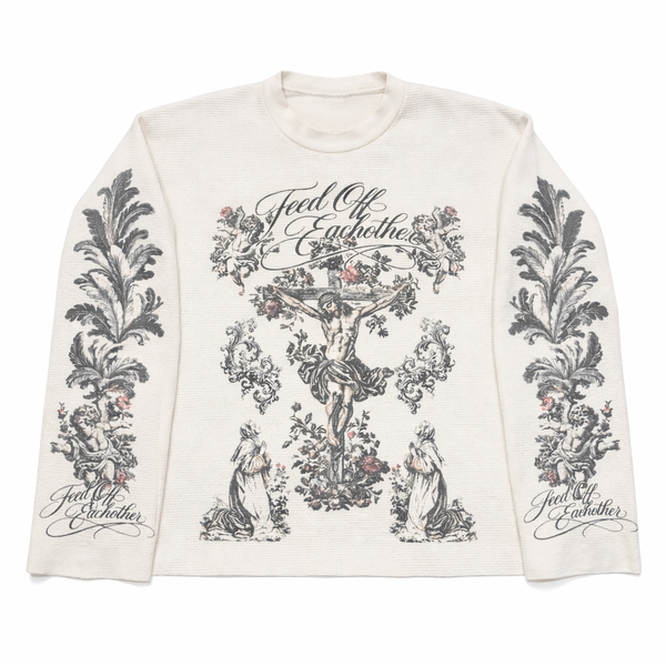 Saint Angel Thermal (Boxy Cropped Fit) - Feed Off Each Other