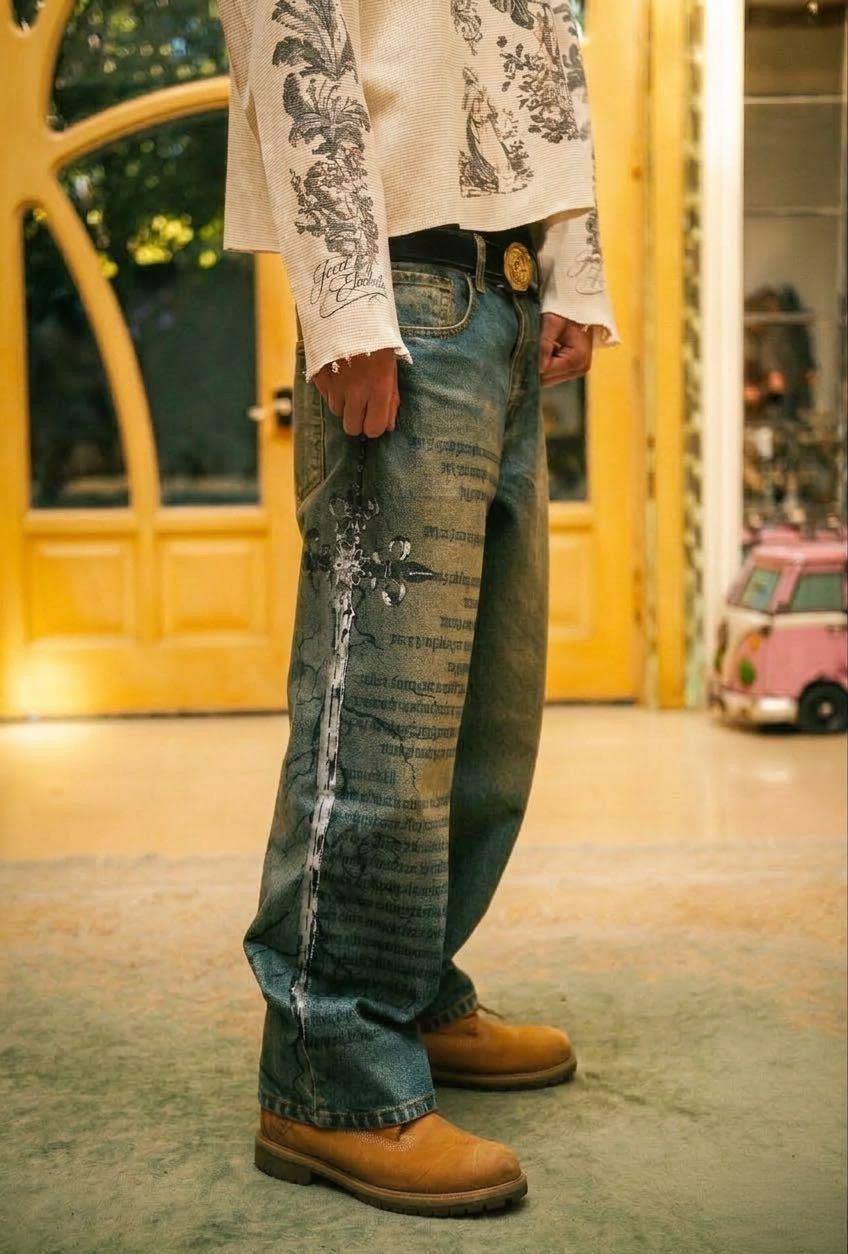 Sword Of The Spirit Jeans (Baggy) - Feed Off Each Other