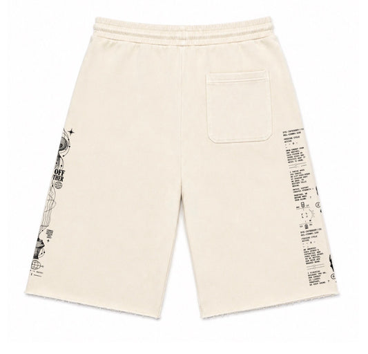 Interdependence 3/4 Shorts - Cream
