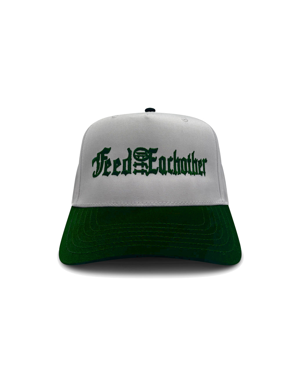 SPELLOUT LOGO HAT- FOREST GREEN - Feed Off Each Other