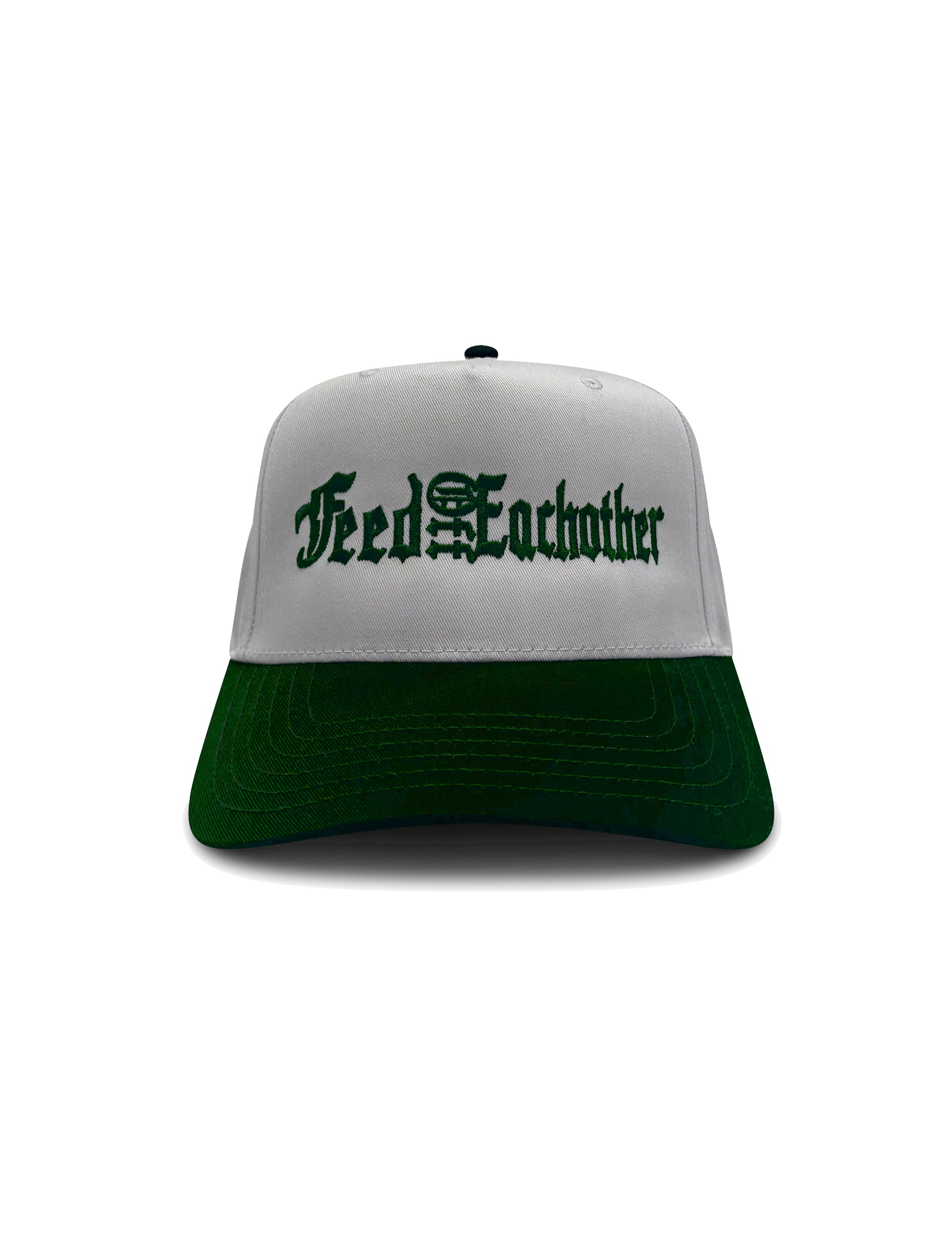 SPELLOUT LOGO HAT- FOREST GREEN - Feed Off Each Other
