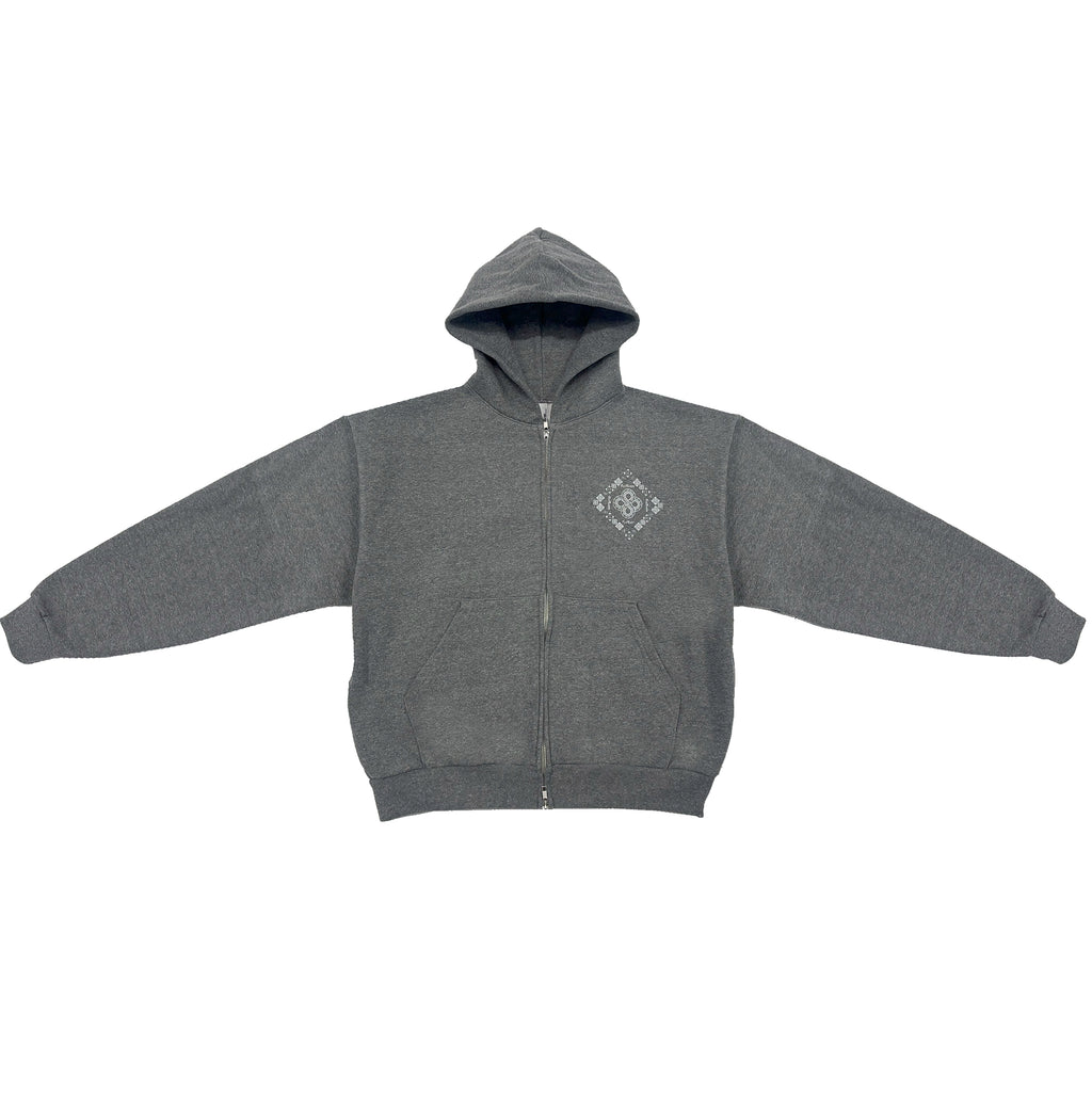 REPEATING HANDS ZIP UP JACKET - Feed Off Each Other