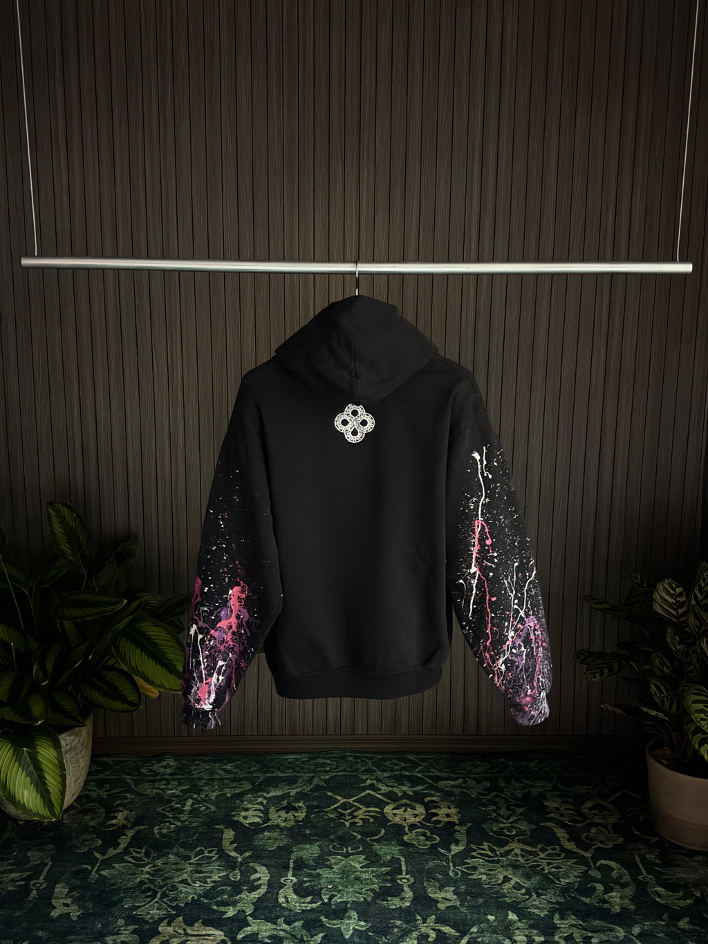 Pink Splatter Hoodie - Feed Off Each Other