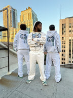 Cropped Cream Psalms Hoodie