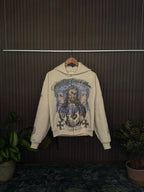 Cropped Cream Psalms Hoodie