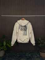 Cropped Cream Psalms Hoodie