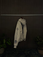 Cropped Cream Psalms Hoodie