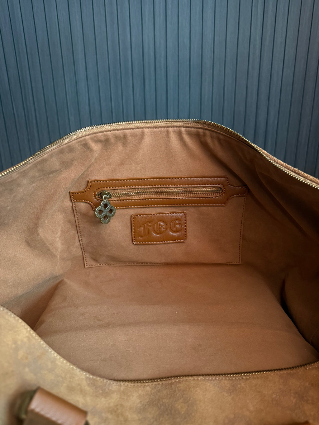 Camel Suede F.O.E Duffle - Feed Off Each Other