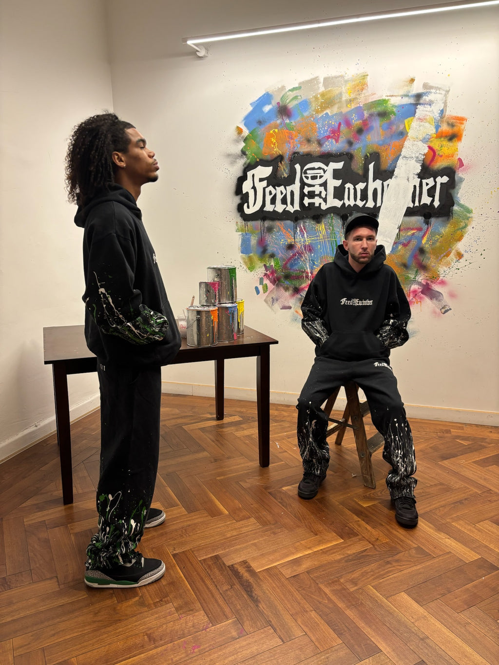 Green Splatter Sweatpants