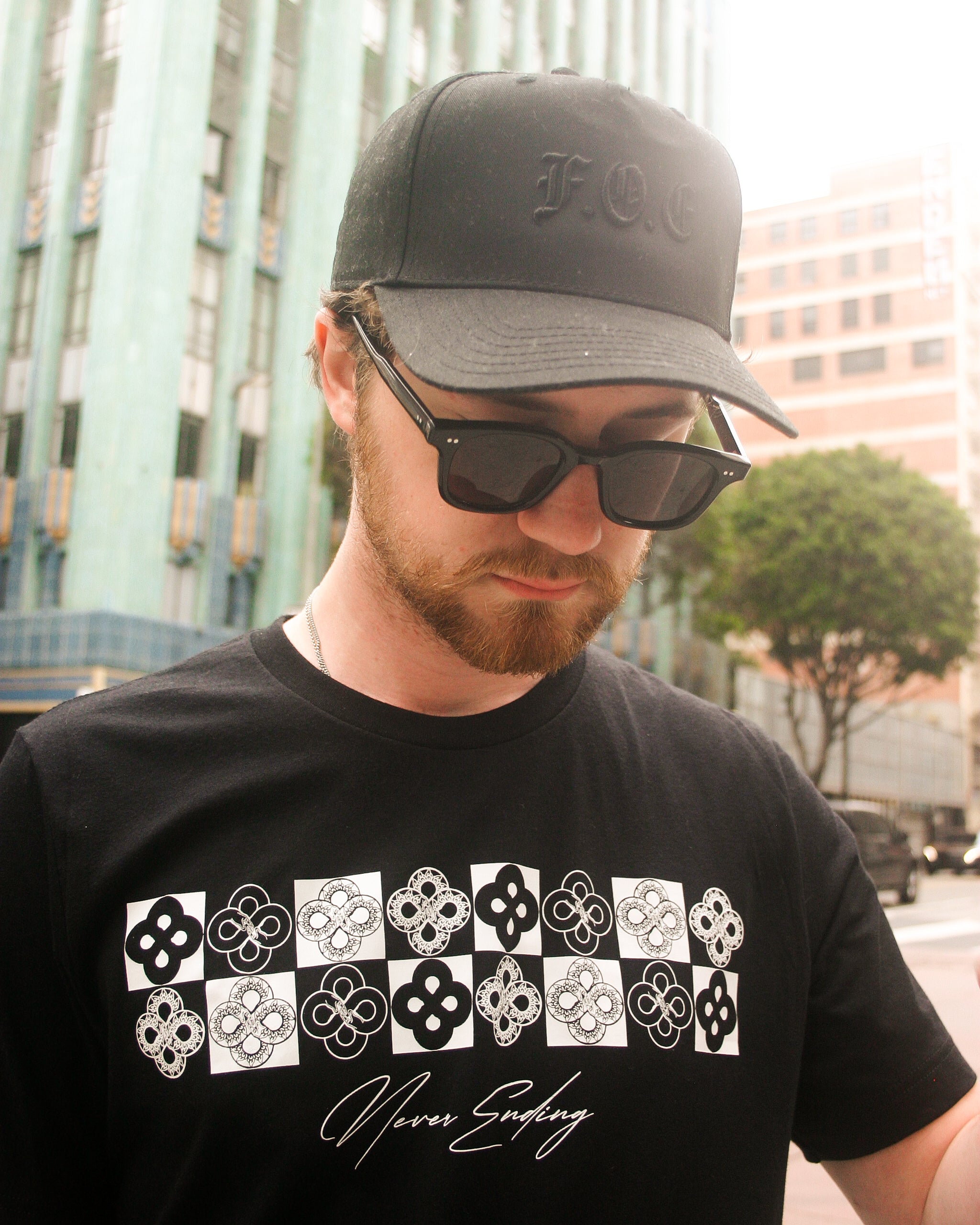 NEVER ENDING T-SHIRT - RAVEN BLACK COLORWAY - Feed Off Each Other