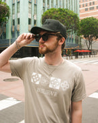 ELIE T-SHIRT - SAND COLORWAY - Feed Off Each Other