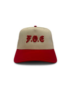ACRONYM LOGO HAT- RUBY RED - Feed Off Each Other
