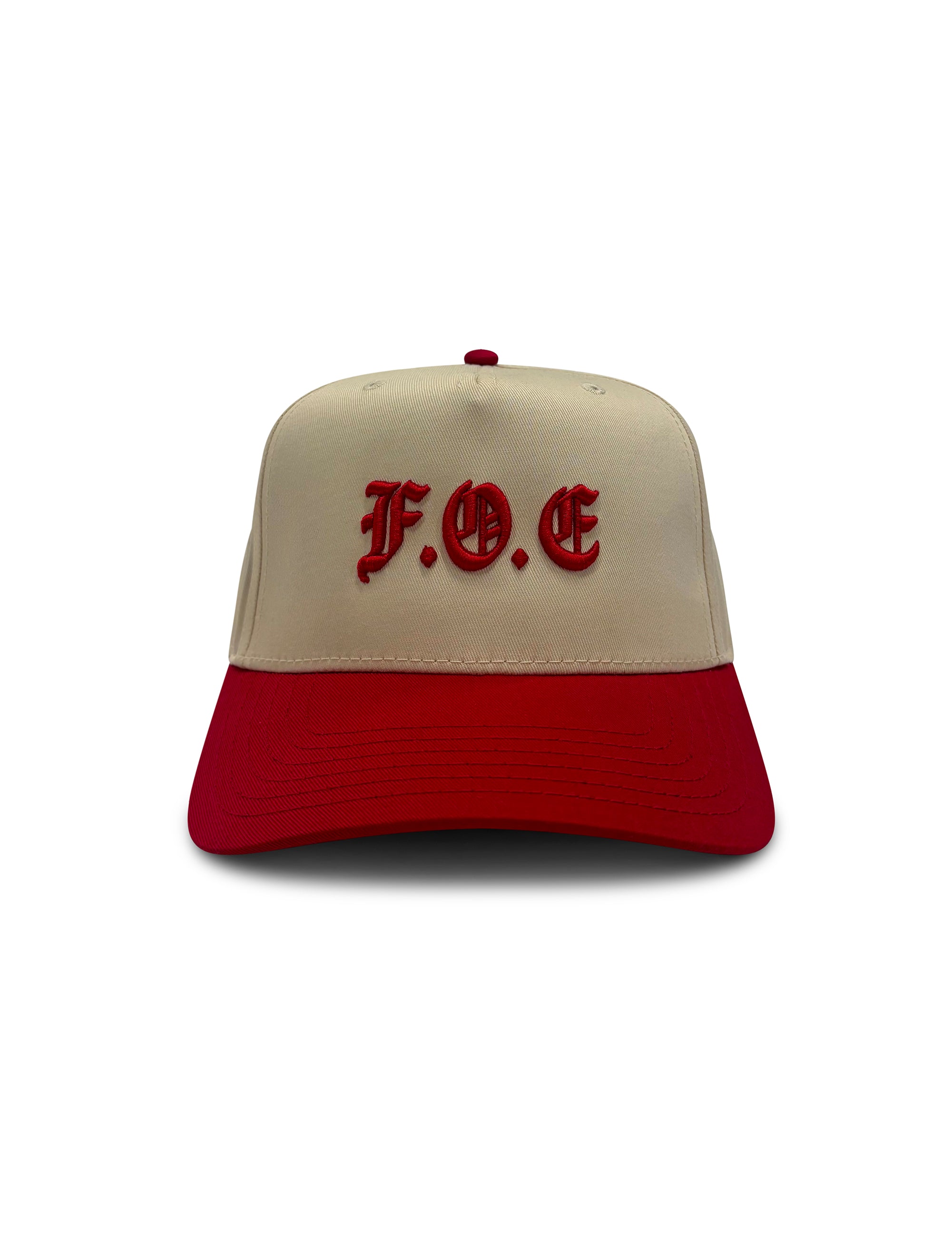ACRONYM LOGO HAT- RUBY RED - Feed Off Each Other
