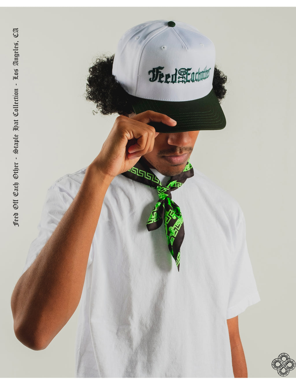 SPELLOUT LOGO HAT- FOREST GREEN - Feed Off Each Other