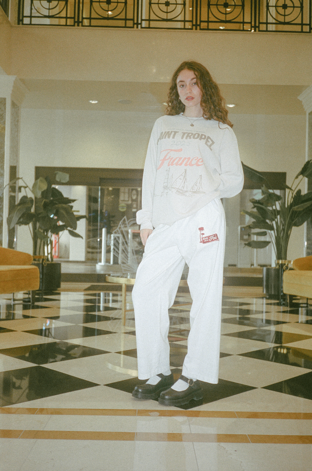 Hotel FOE Embroidered Linen Pants - Feed Off Each Other